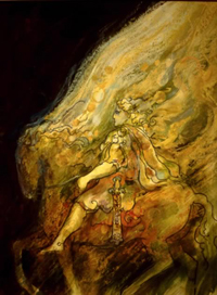 Student painting